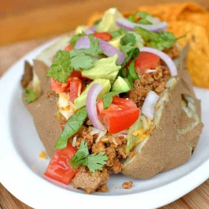 Turkey Taco Potato Boats