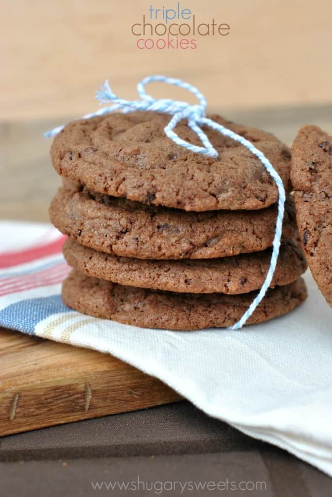 triple chocolate cookies