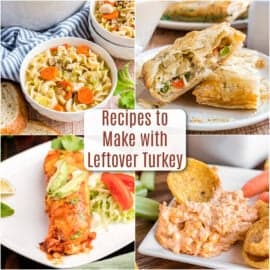 Featured image for leftover turkey recipes.