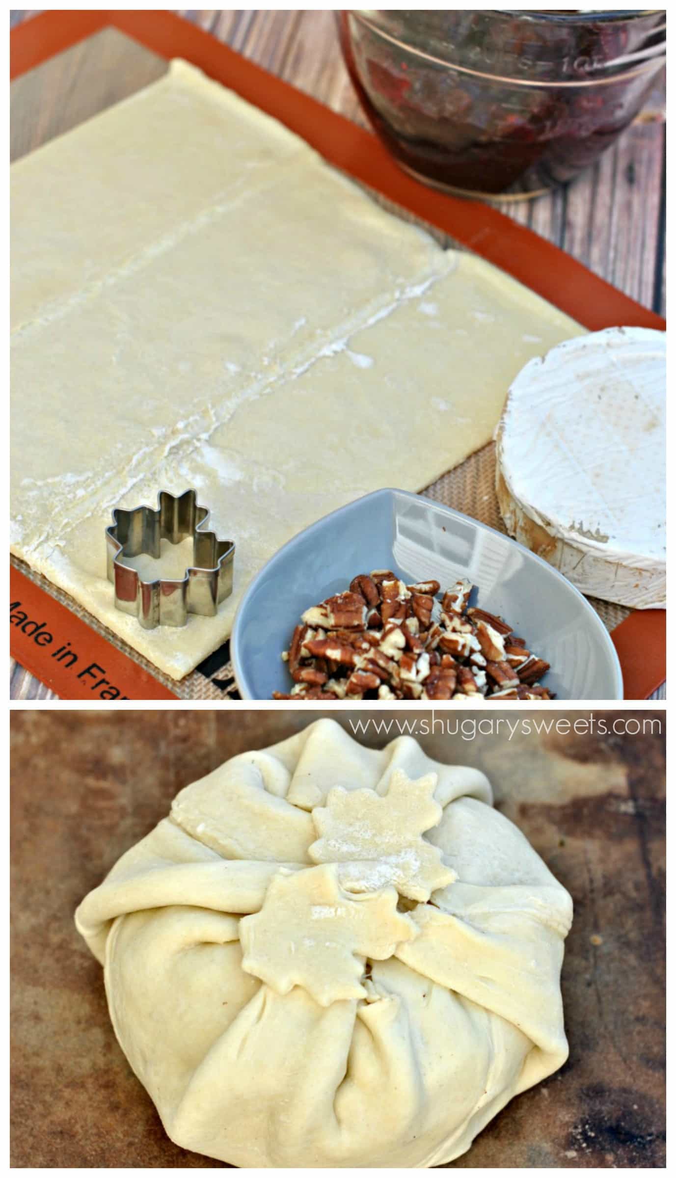 Puff Pastry Wrapped Cranberry Brie Shugary Sweets