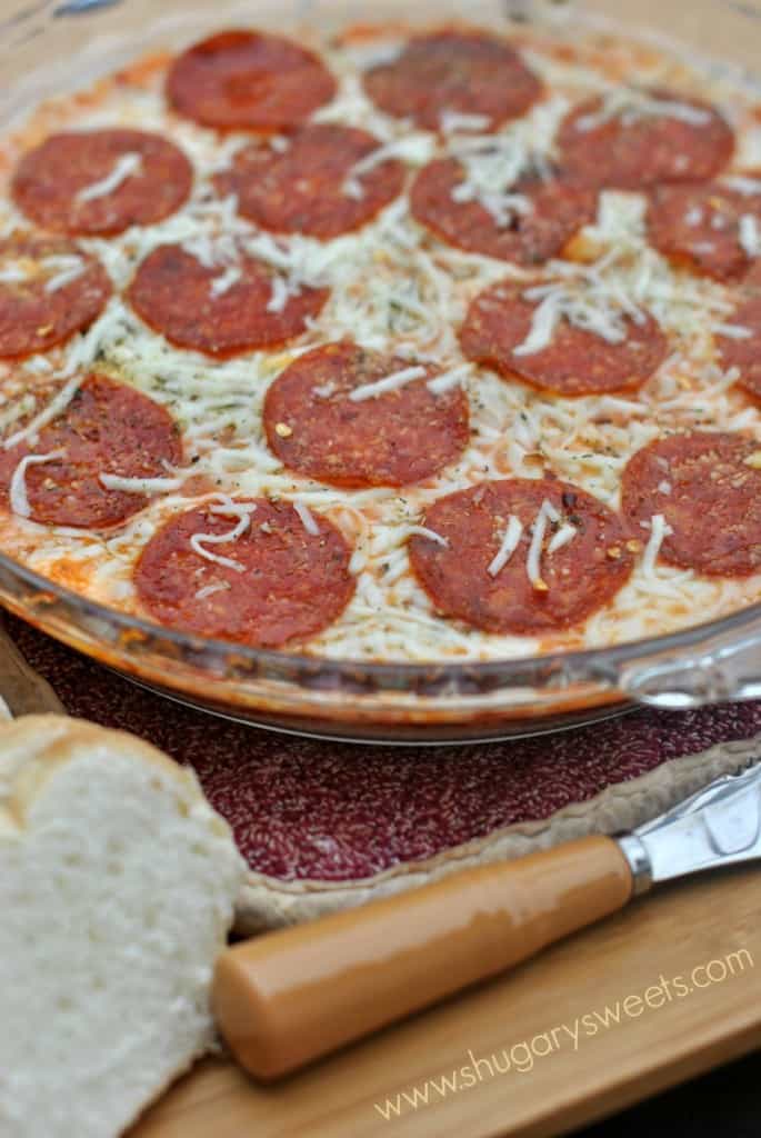 Pepperoni Pizza Dip Shugary Sweets