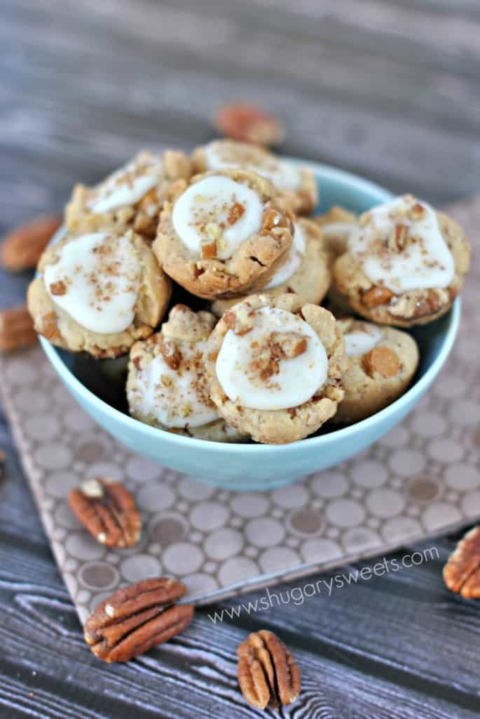 Butterscotch Pecan Sandies cookie cups