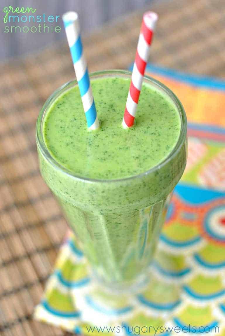 Green Monster Smoothie Recipe Shugary