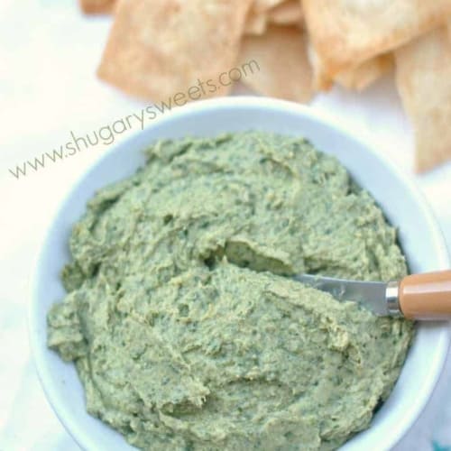Spinach Artichoke Hummus Recipe Shugary Sweets