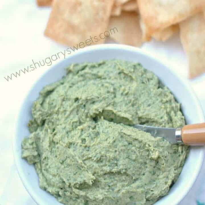 Spinach Artichoke Hummus Recipe Shugary Sweets