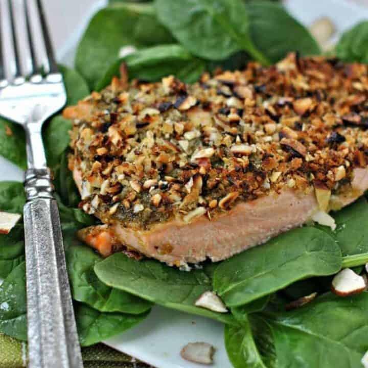 Almond Pesto Salmon