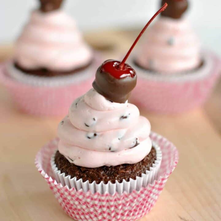 Cherry Chocolate Chip Cupcakes