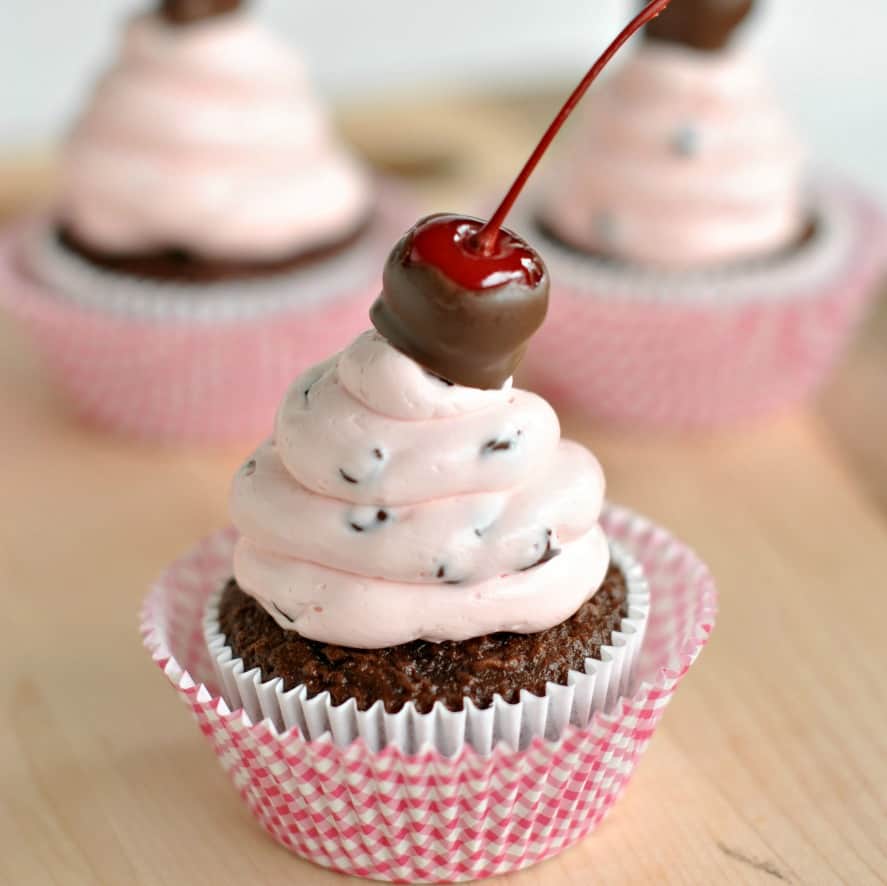 Cherry Chocolate Chip Swiss Meringue frosting recipe