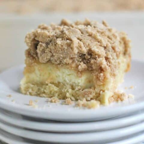 Cream Cheese Coffee Cake with Cinnamon Streusel