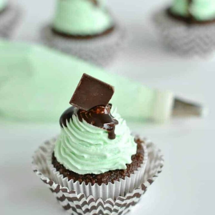 Grasshopper Cupcakes