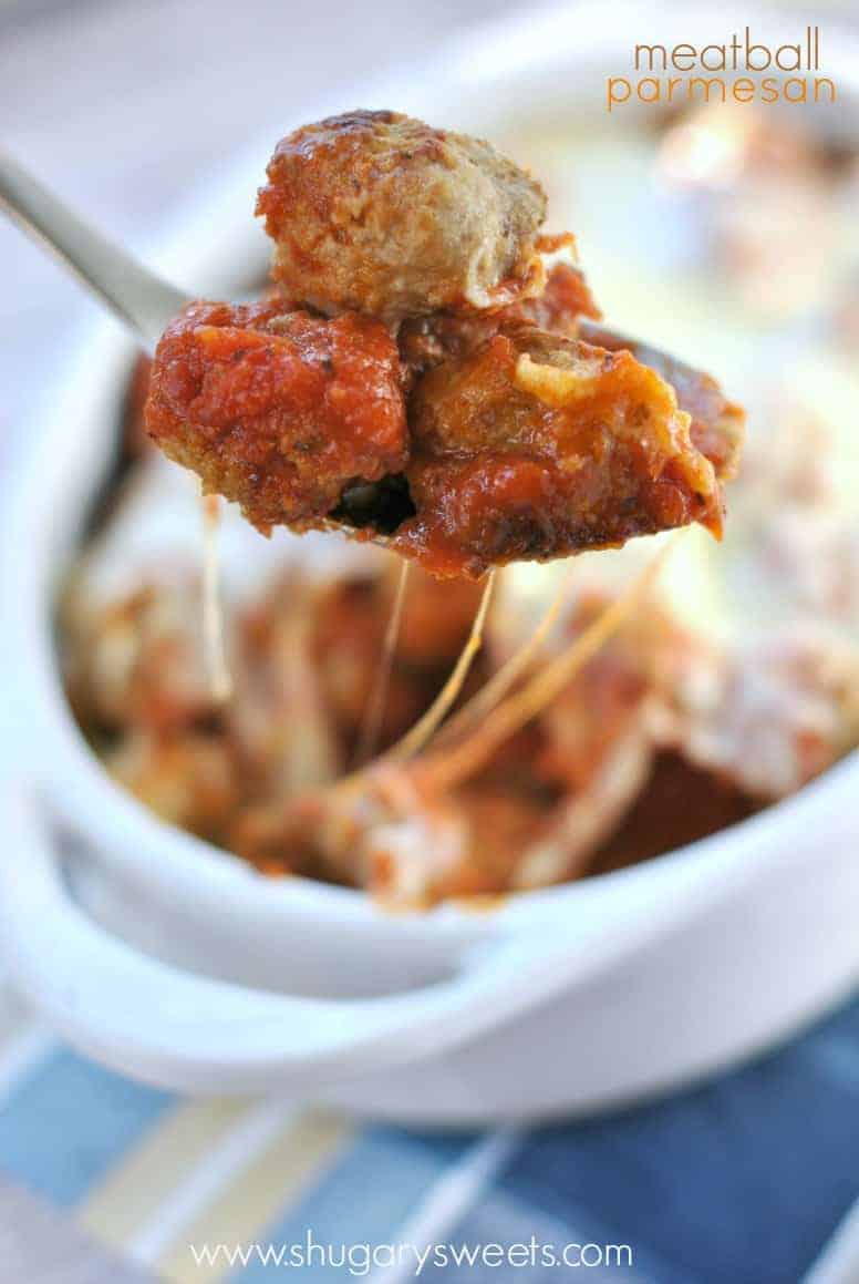 Meatball Parmesan Casserole Shugary Sweets