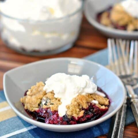 Blueberry Lime Crumble