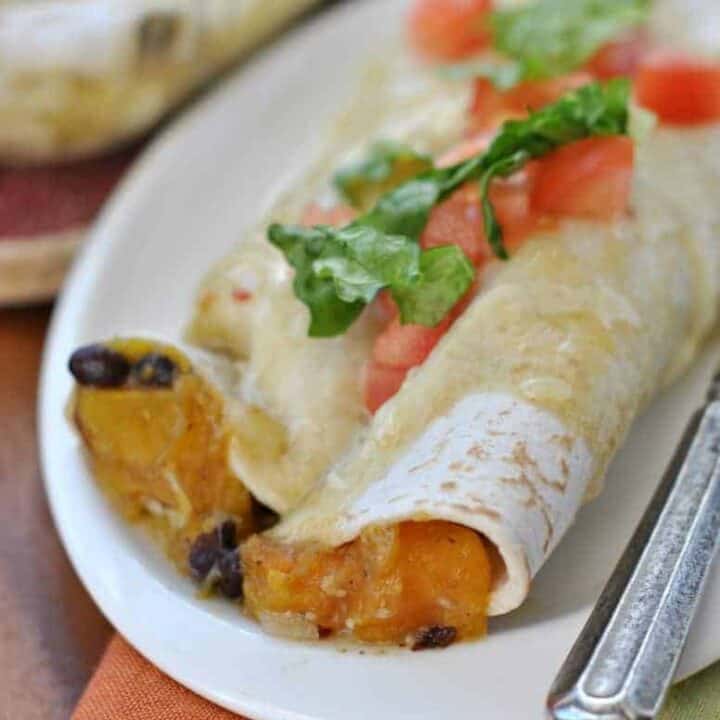 Butternut Squash Black Bean Enchiladas Shugary Sweets