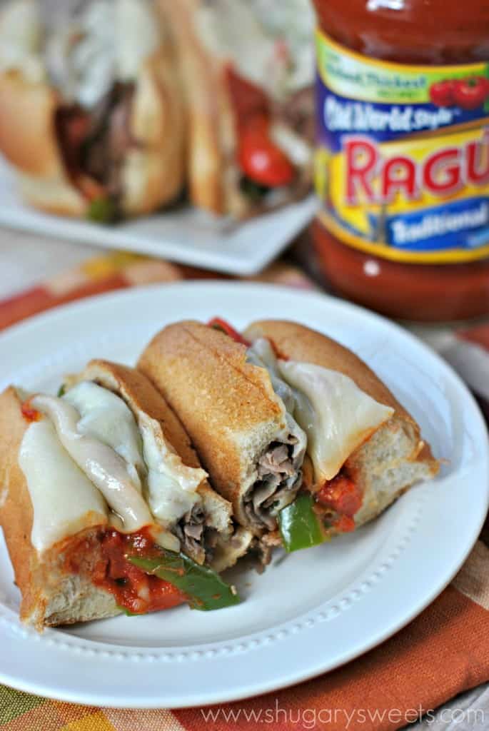 Saucy Cheesesteak Hoagies Shugary Sweets