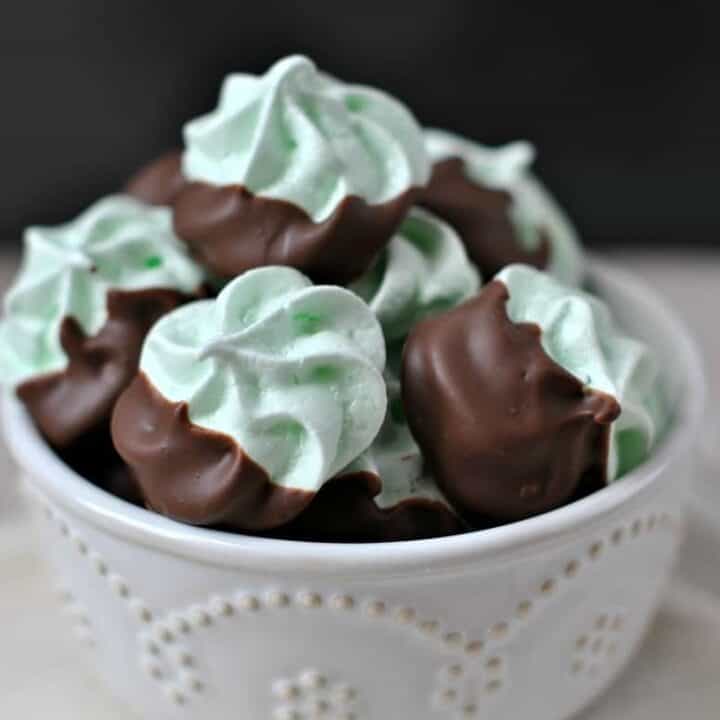 Chocolate Mint Meringues