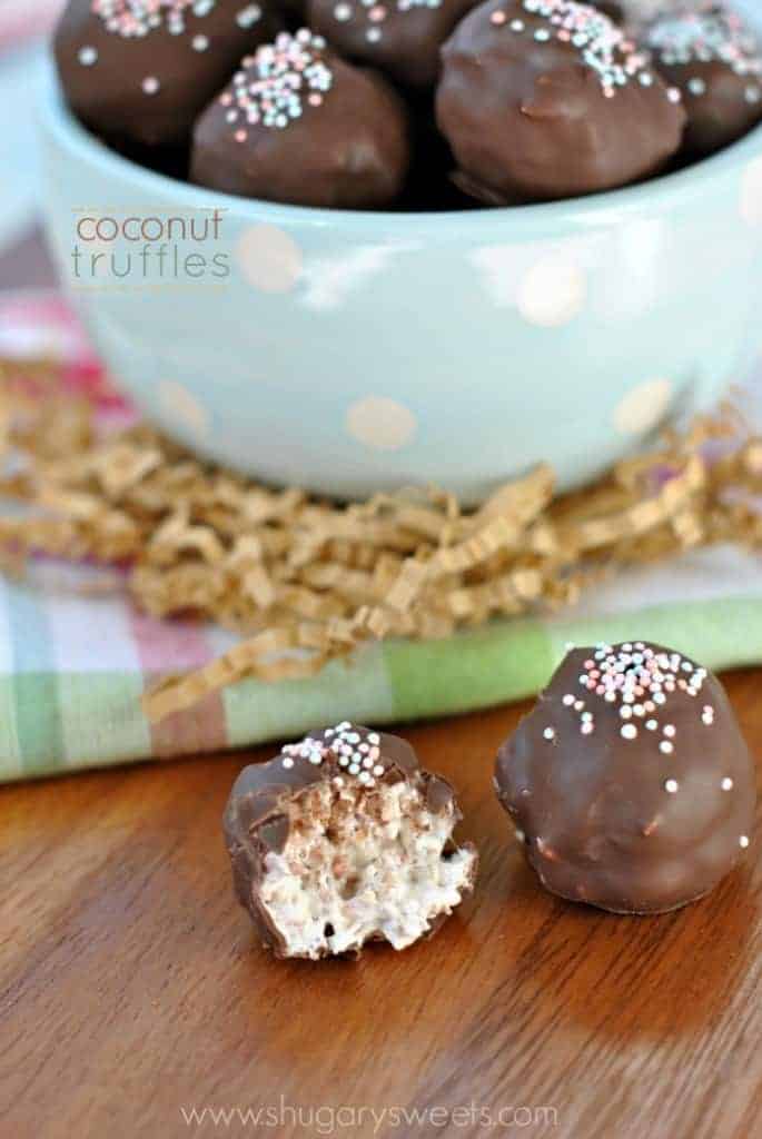 Coconut Cream Truffles are the perfect treat for any Spring Holiday! 