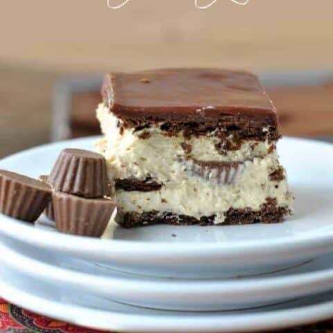 No Bake Peanut Butter Eclair Cake-image