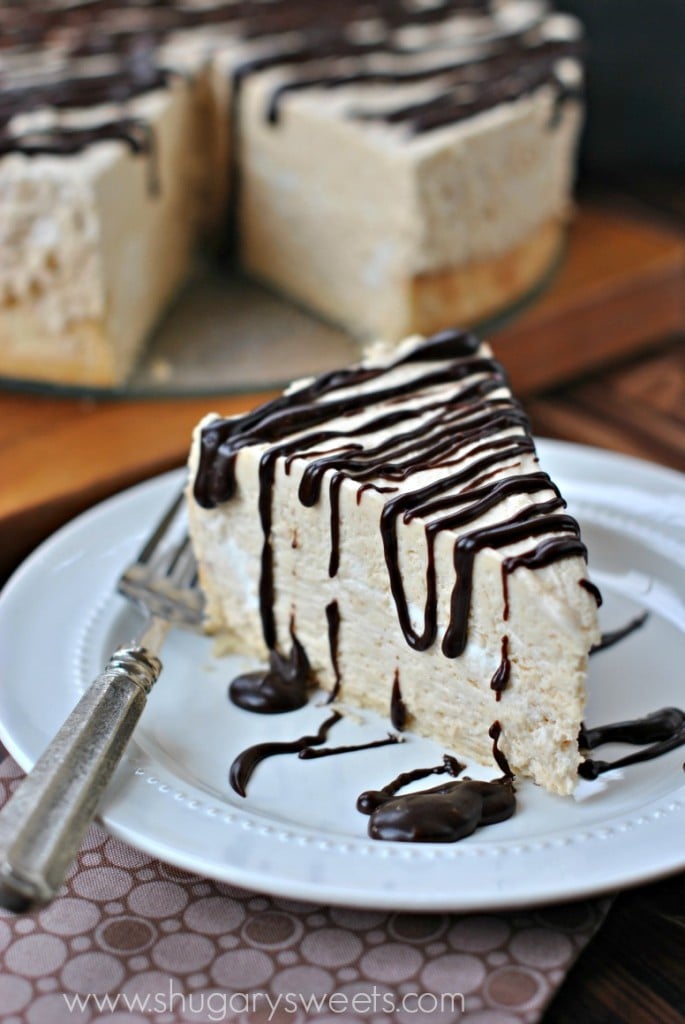 Peanut Butter Mousse Pie: delicious, decadent and perfect with chocolate ganache