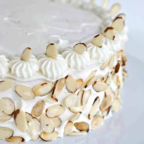 Amaretto Almond White Cake