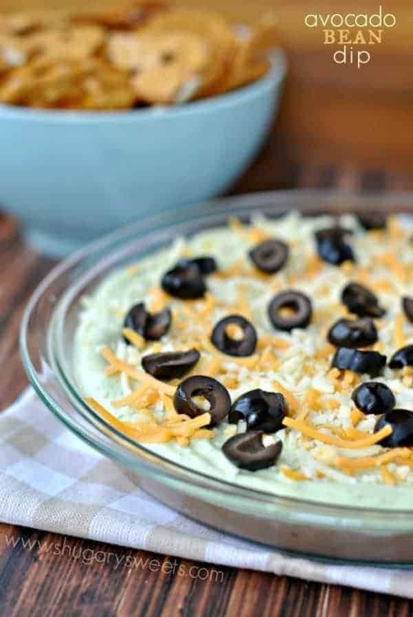 Avocado Bean Dip: a HEALTHY snack idea that won't break your diet. Packed with protein!