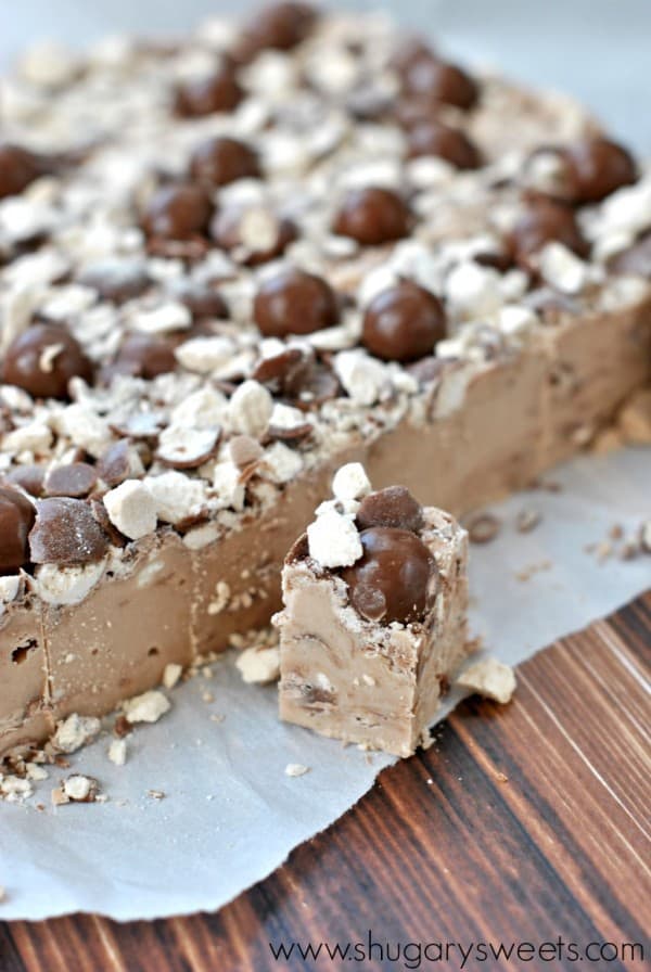 Malt Ball Fudge: make a pan of this easy, delicious fudge today!