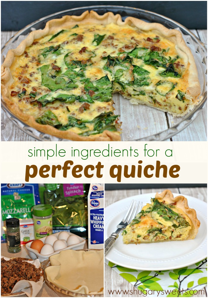 Spinach and Sausage Quiche Shugary Sweets