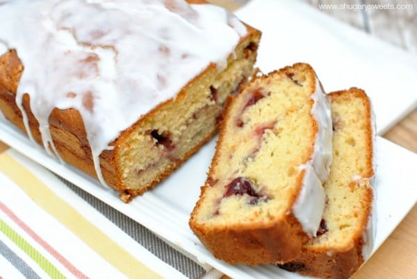 Cranberry Orange Bread: super easy, moist quick bread makes two loaves, great for freezing too!