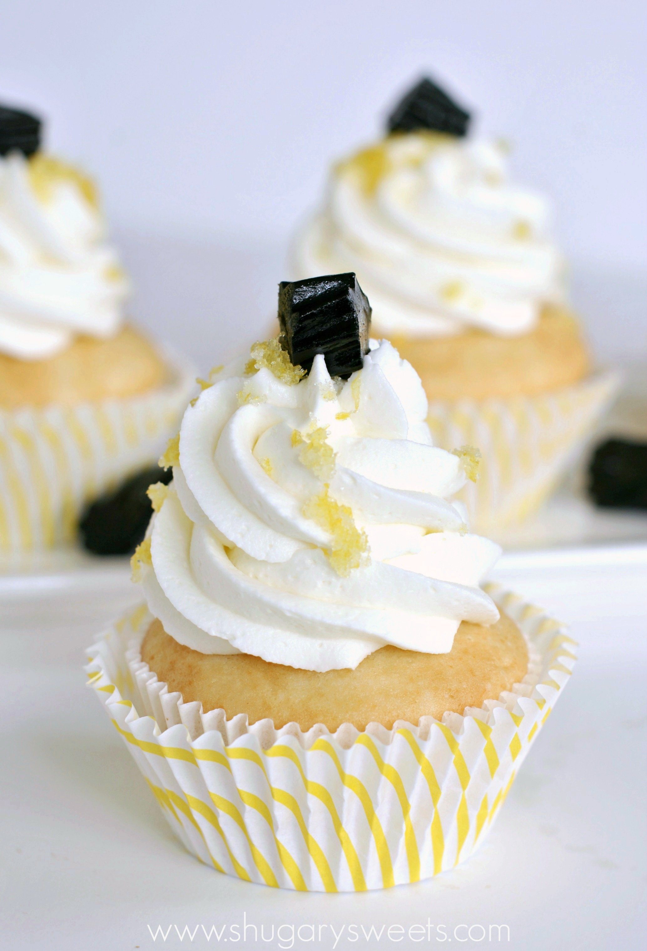 Lemon Licorice Cupcakes Shugary Sweets