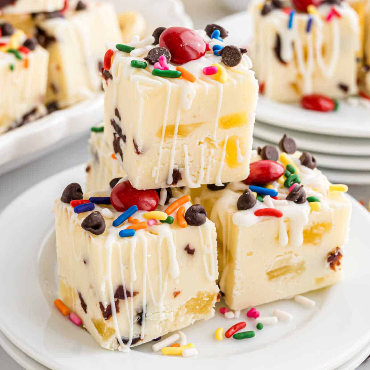 Banana Split Fudge Recipe