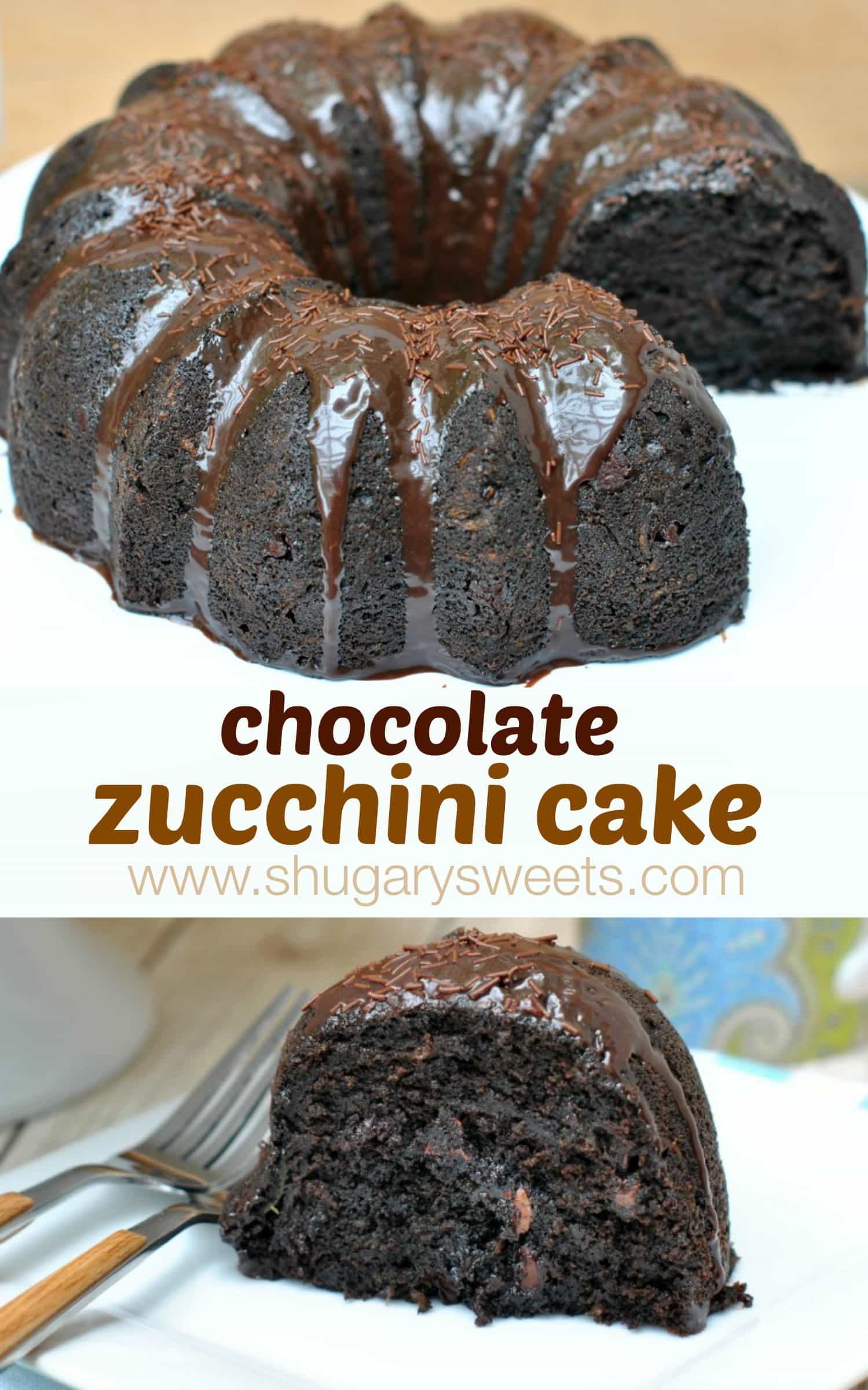Chocolate Zucchini Cake Shugary Sweets