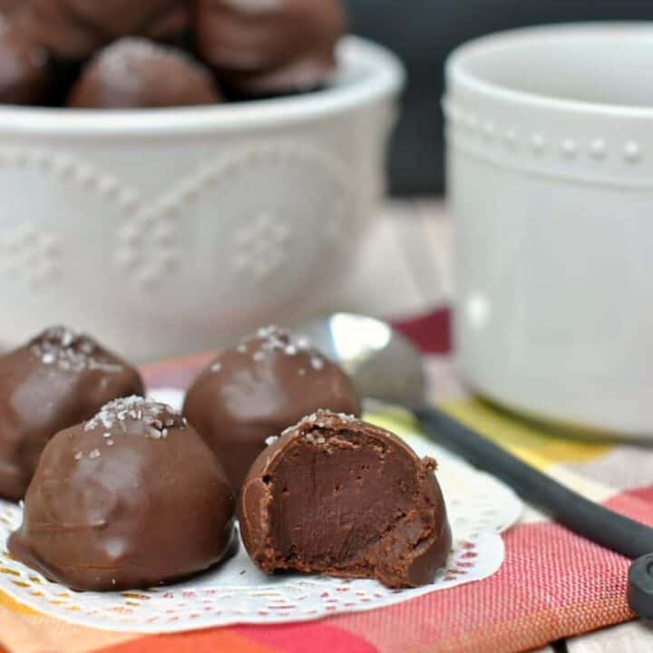 Salted Caramel Mocha Truffles