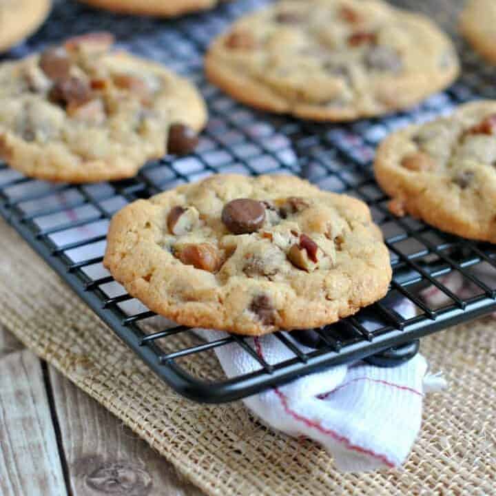 Caramel Pecan Chocolate Chip Cookies