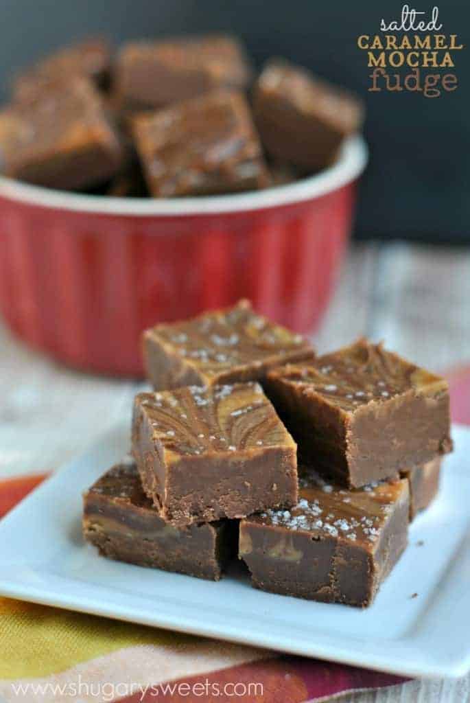 Salted Caramel Mocha Fudge: delicious recipe for a fun treat any time of year!