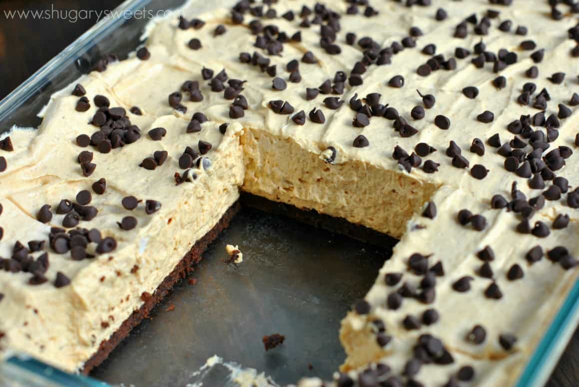 No Bake Brownie Brittle Pumpkin Cheesecake Shugary Sweets