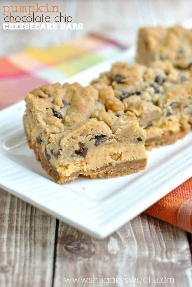 pumpkin chocolate chip cheesecake