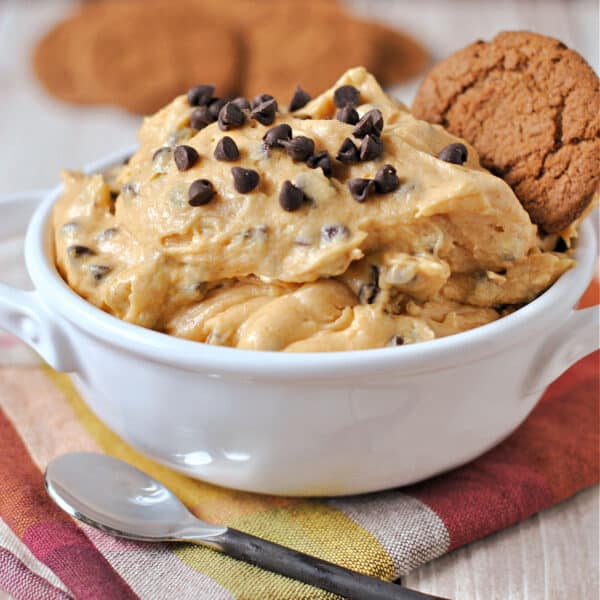 Pumpkin Chocolate Chip Cookie Dough Dip Shugary Sweets