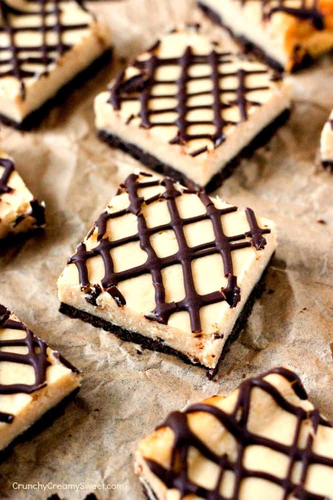 Chocolate-Drizzled-Peanut-Butter-Cheesecake