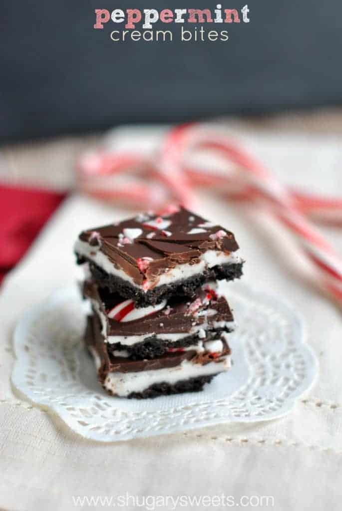 Peppermint Cream Bites: it's like combining a Peppermint Patty with an Oreo Cookie!