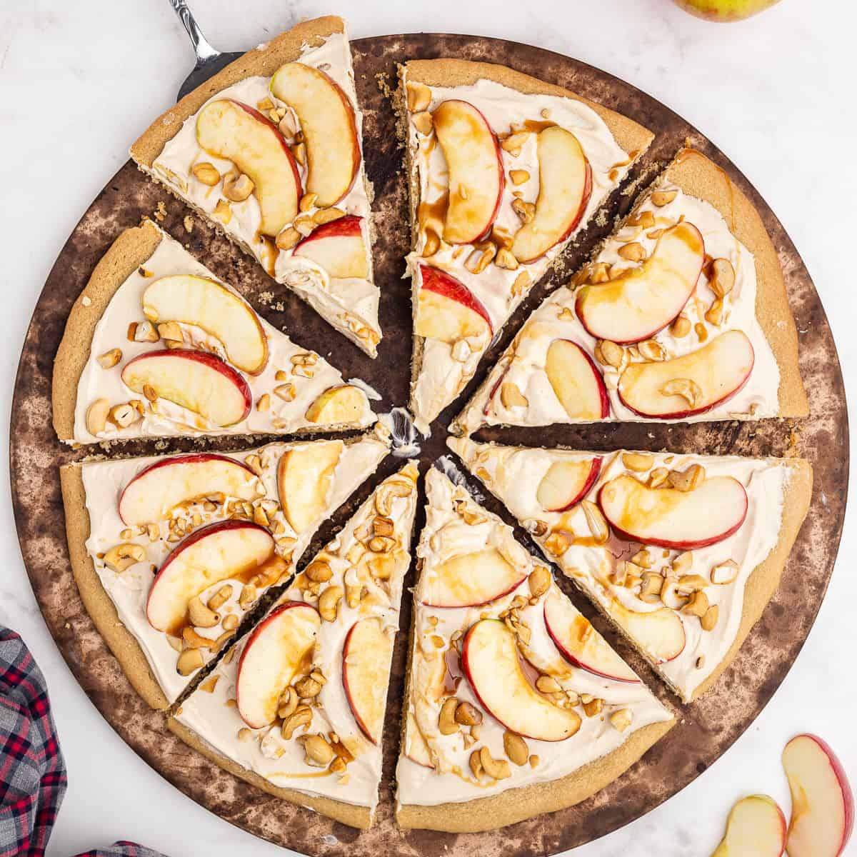 Caramel Apple Sugar Cookie Pizza