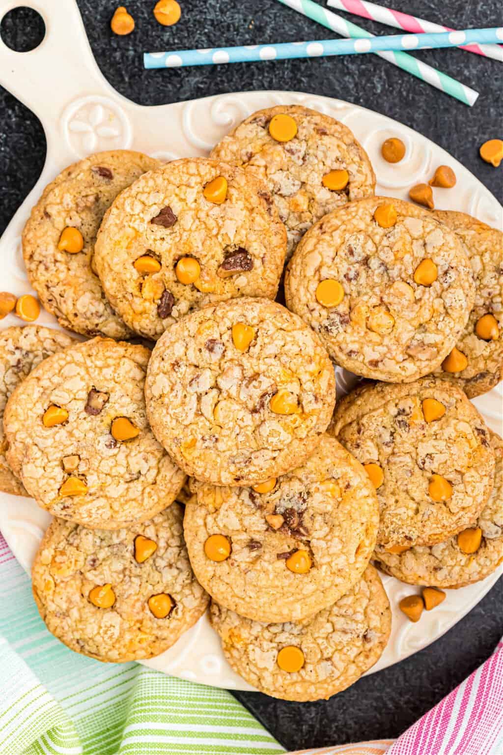 Butterscotch Toffee Cookies Shugary Sweets
