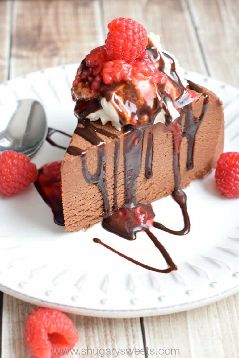 Chocolate Decadence with Raspberry Sauce - Shugary Sweets