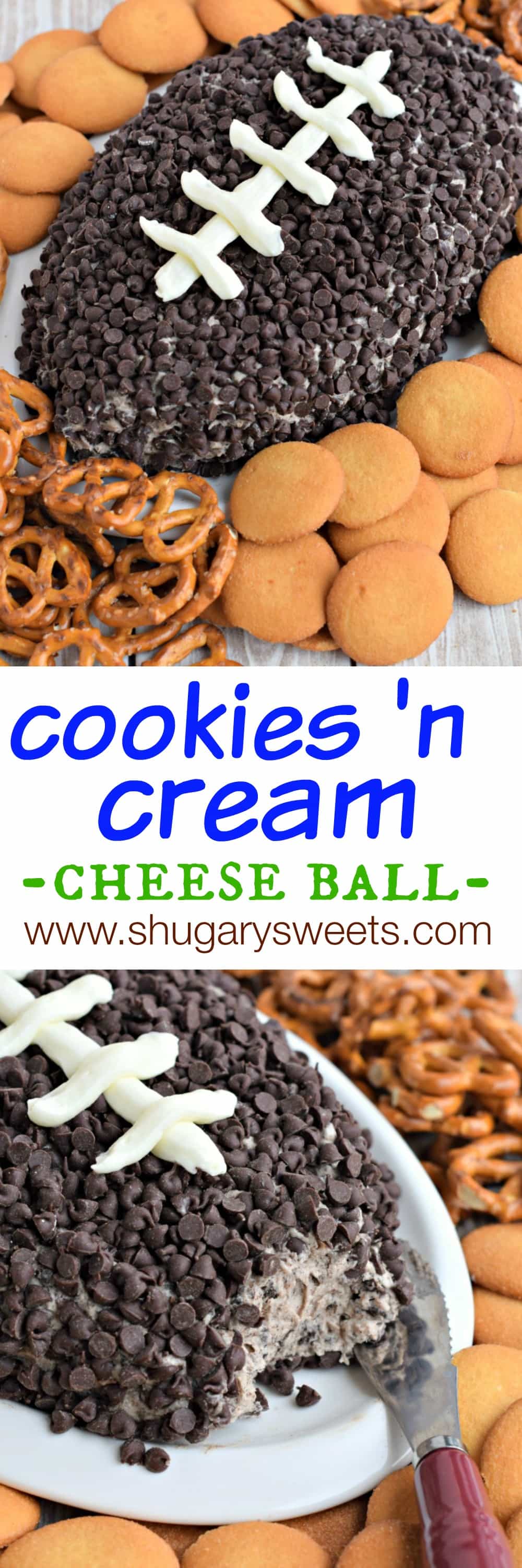 Cookies and Cream Cheese Ball Shugary Sweets