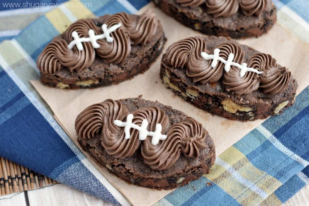 Frosted Chocolate Nut Cookie Bars perfect for your Superbowl Party!! #thinkfisher