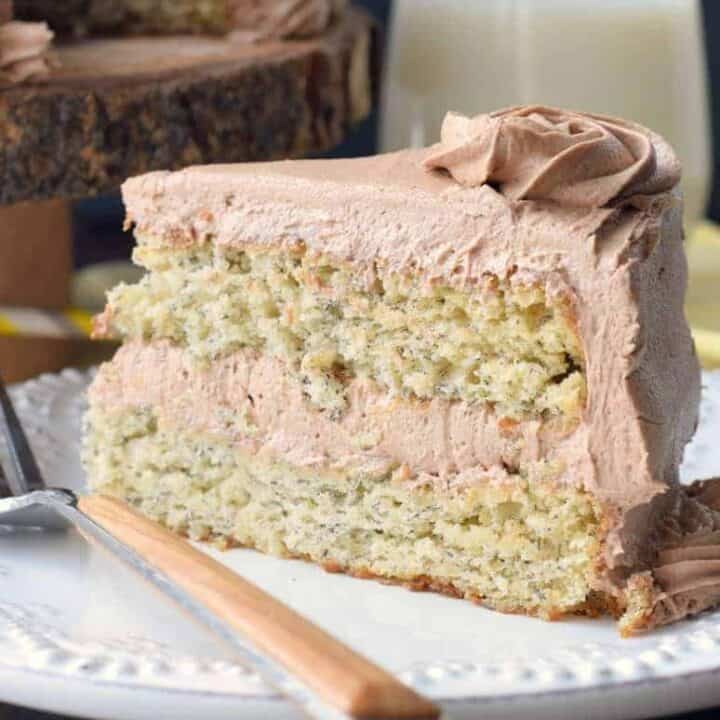 Banana Cake with Nutella Frosting