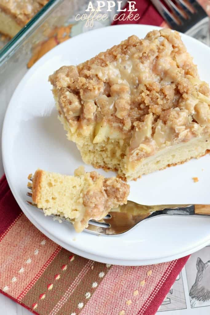 This Apple Coffee cake recipe is perfect for a weekday breakfast and a cup of hot coffee! Also makes a nice addition to your brunch menu!