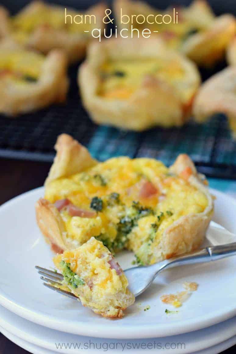 Broccoli Ham Quiche Shugary Sweets