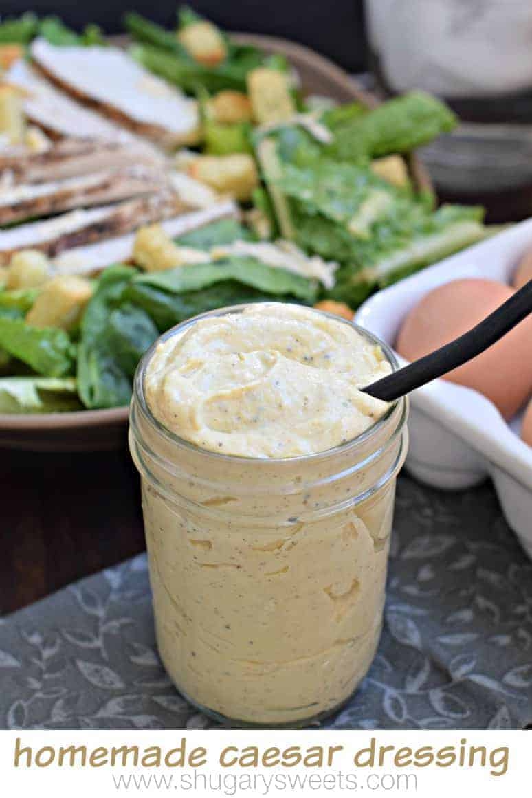 Homemade Caesar Salad Dressing (No Raw Egg Yolk!)