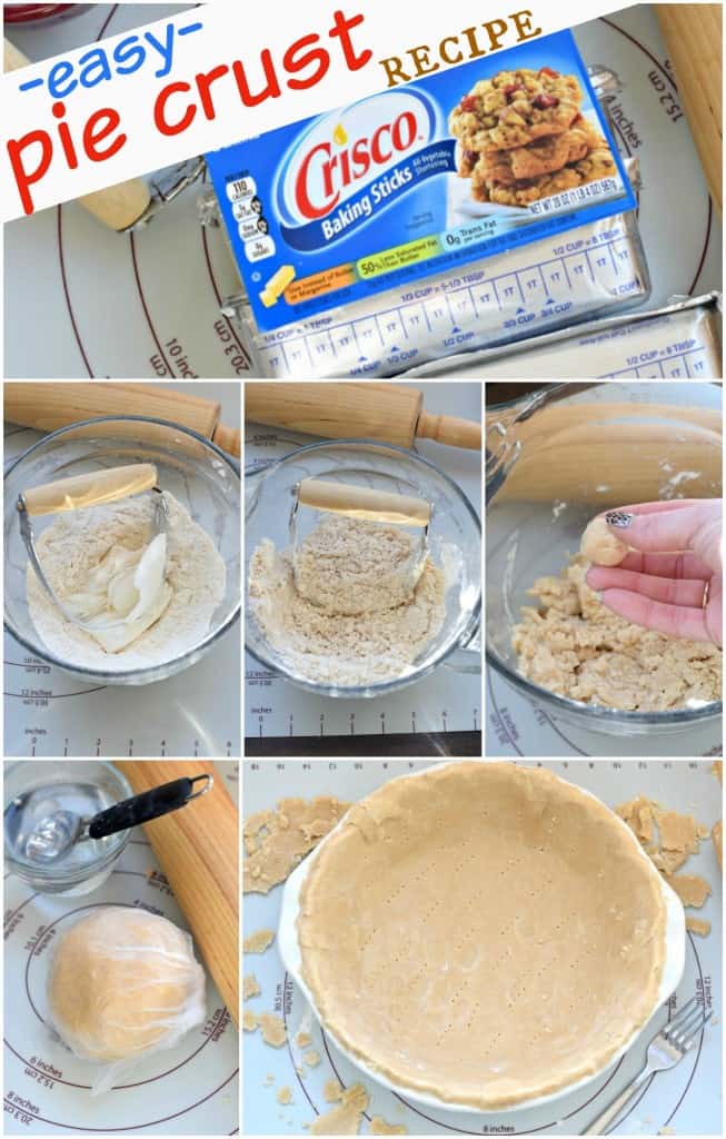 Easy homemade Pie Crust recipe. If I can do this, so can you! #criscoknowspie