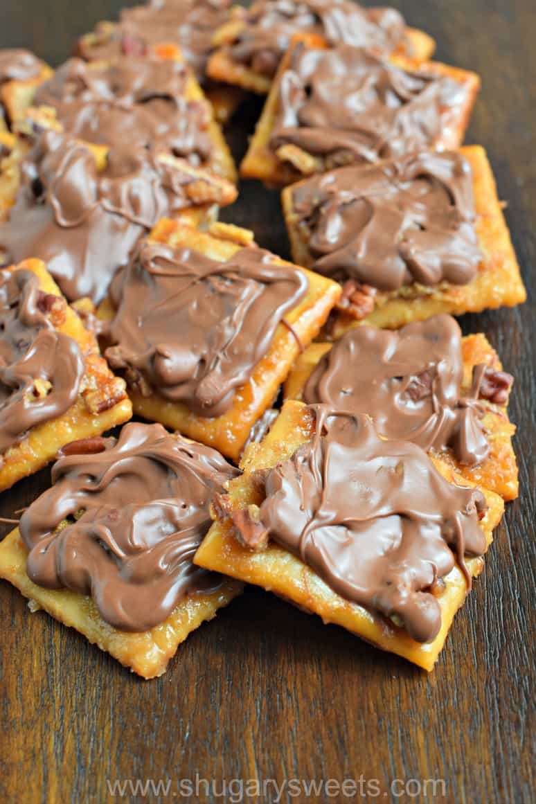 Easy toffee recipe made with crackers.
