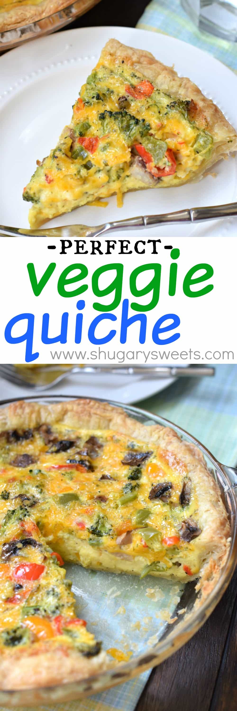 The Best Garden Veggie Quiche Recipe with Puff Pastry Crust